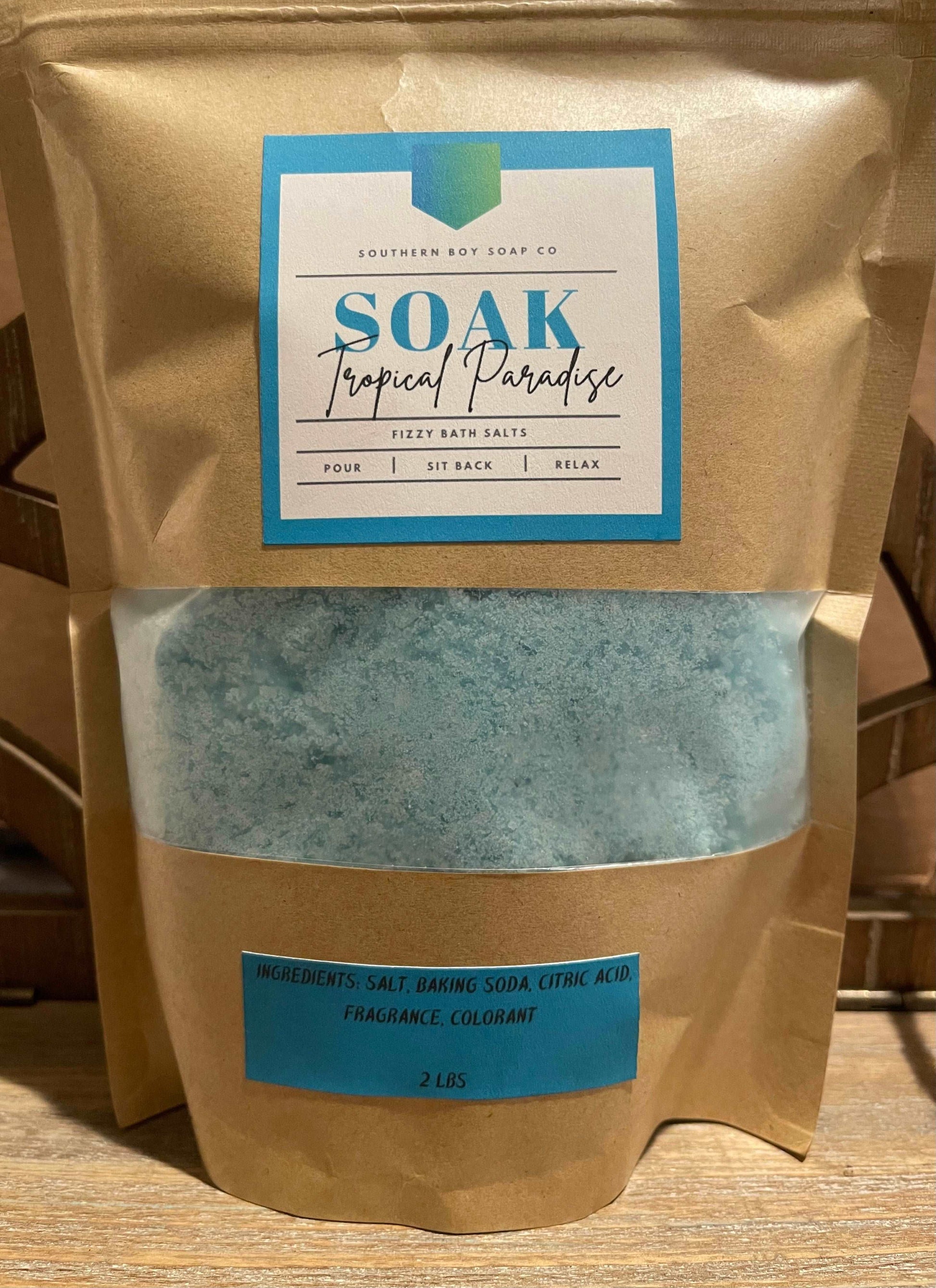 Tropical Paradise Bath Salt Soak - SouthernBoySoapCo LLC